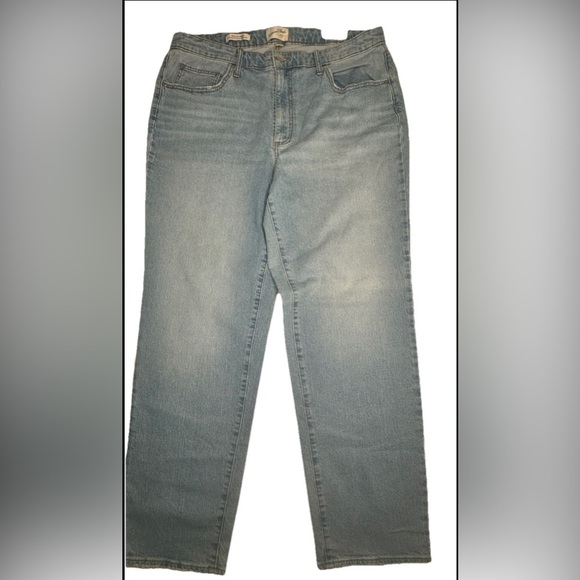 Universal Thread Denim - Universal Thread Women's High Waisted Straight Jeans 90's  Comfort Stretch 17 R